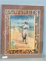Humber Cycles print - 28" x 22"
