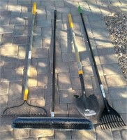 115 - RAKES, SHOVEL, BROOM