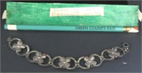 Sterling Silver Shamrock Bracelet by Lang Green