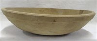 Bowl-primitive wood dough bowl 12.5" dia