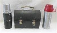Lunch box-metal-thermos reads Walgreen co