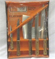 Forgecraft Hi-Carbon Cutlery-NIB-5 knives
