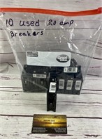 10 - 20 amp breakers, used