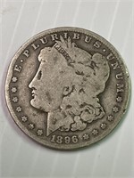 1896 O Morgan Silver Dollar