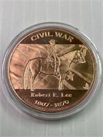 Civil War-1oz Copper Round NICE GIFT