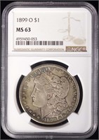 1899-o Morgan Silver Dollar (NGC MS63)