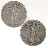 1929-d & 1929-s Walking Liberty Half Dollars