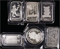 Silver Bars & Rounds - Birthday (6)