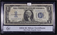 1934 $1 "Funny Back" Silver Certificate (Slabbed)