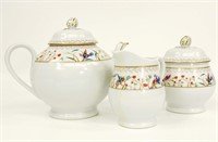 Tiffany & Co. Audubon China Tea Set (3pc)