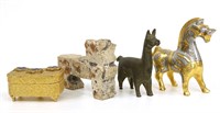 Animal Figurines With Pill Box