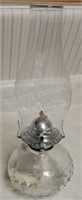 Vintage 13in hobnail glass oil lantern