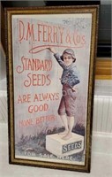 Vintage DM Ferry & Co's standard seeds framed