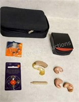 1 Widex & 3 Marcon hearing aids and batteries
