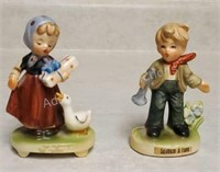Two vintage Kelvins porcelain figurines, Japan