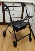 Drive collapsible Walker with brakes and seat,