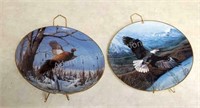 Winter solitude and Freedom collector plates w/