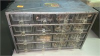 Metal 16-Drawer Organizer Storage Unit