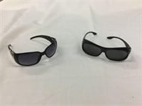 Two pair of sunglasses