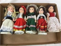 Five dolls