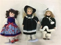 Ice-skating doll, total of three dolls all have