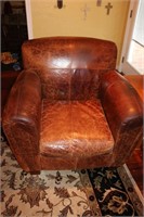 LEATHER ARM CHAIR BY THOMASVILLE