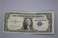 $1.00 SILVER CERTICATE BLUE SEAL 1935 E SERIES
