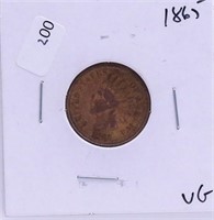1865 INDIAN HEAD CENT   VG