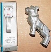 Mack Dog Hood Ornament, Mack Digital Wrist Watch