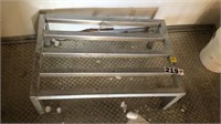 Aluminum elevated storage rack