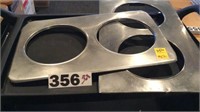 2 STAINLESS 2 HOLE BUFFET INSERTS