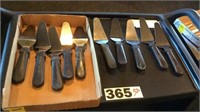 10 STAINLESS STEEL PIZZA/PIE SERVERS