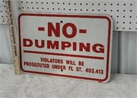 No dumping sign