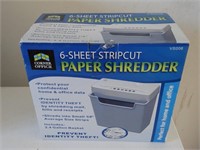 6 Sheet Stripcut Paper Shredder