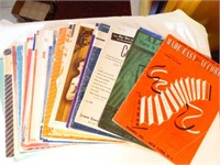 Asst. Accordian Music Books 20+