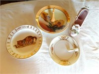 Asst. vintage dishes- baby plate, noritake, etc.
