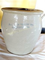 Crock marked Hawthorn Pottery 8.5"T