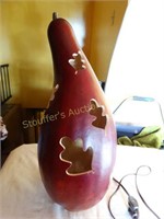 Meadowbrooke Gourds carved light-up 16"T