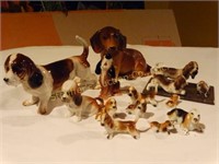 Mini Dog Figurines some marked bone china 11+