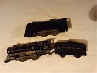Antique Tin Train Cars 2 marked Mar Toys