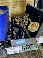 Yamaha Saxophone and  (no name) Trumpet