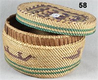 N.W. COAST LIDDED BASKET