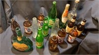Vintage 28 oz 7up Bottles, Coca-Cola, Coors,