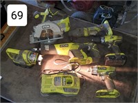 Ryobi One+ Cordless Tool Set