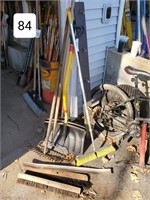 Lot of Snow Shovels & Rakes