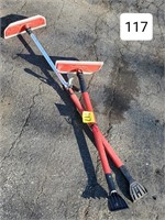 Pair of Ext. Handle Large Truck Snow Squeegees