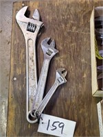 Set of (3) Crescent Wrenches