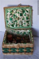 Dritz Fabric Lined Sewing Box