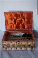 Dritz Fabric Lined Sewing Box