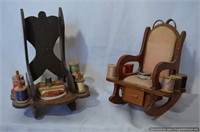 2 Rocking Chair Sewing Caddies